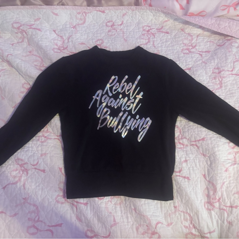 ‘Rebel Against Bullying' long sleeve sweatshirt, like new condition. Worn once